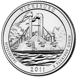 image for: 2011-P Vicksburg 25c MS (505147)
