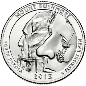 image for: 2013-P Mount Rushmore 25c MS (517203)