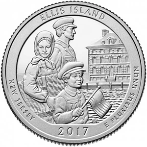 image for: 2017-P Ellis Island 25c MS (625514)