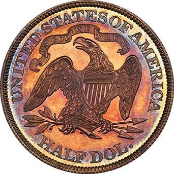 image for: 50C 1870 J-933. PCGS PR65 CAC