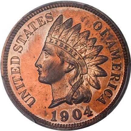 image for: 1C 1904 PCGS PR65 RD