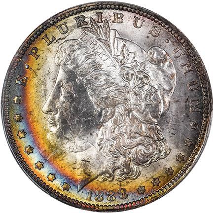 image for: $1 1888-O SCARFACE. VAM-1B. PCGS MS63