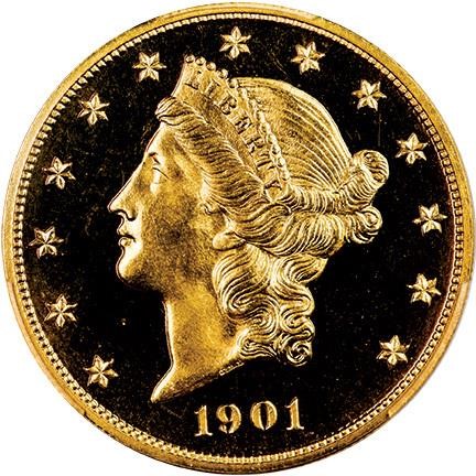image for: $20 1901 PCGS PR65 CAM