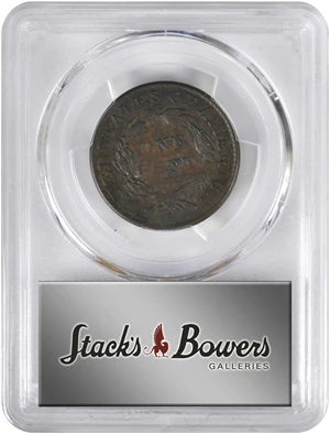 image for: 1829 Matron Head Cent. N-5. Rarity-3. Medium Letters. Fine-12 (PCGS).