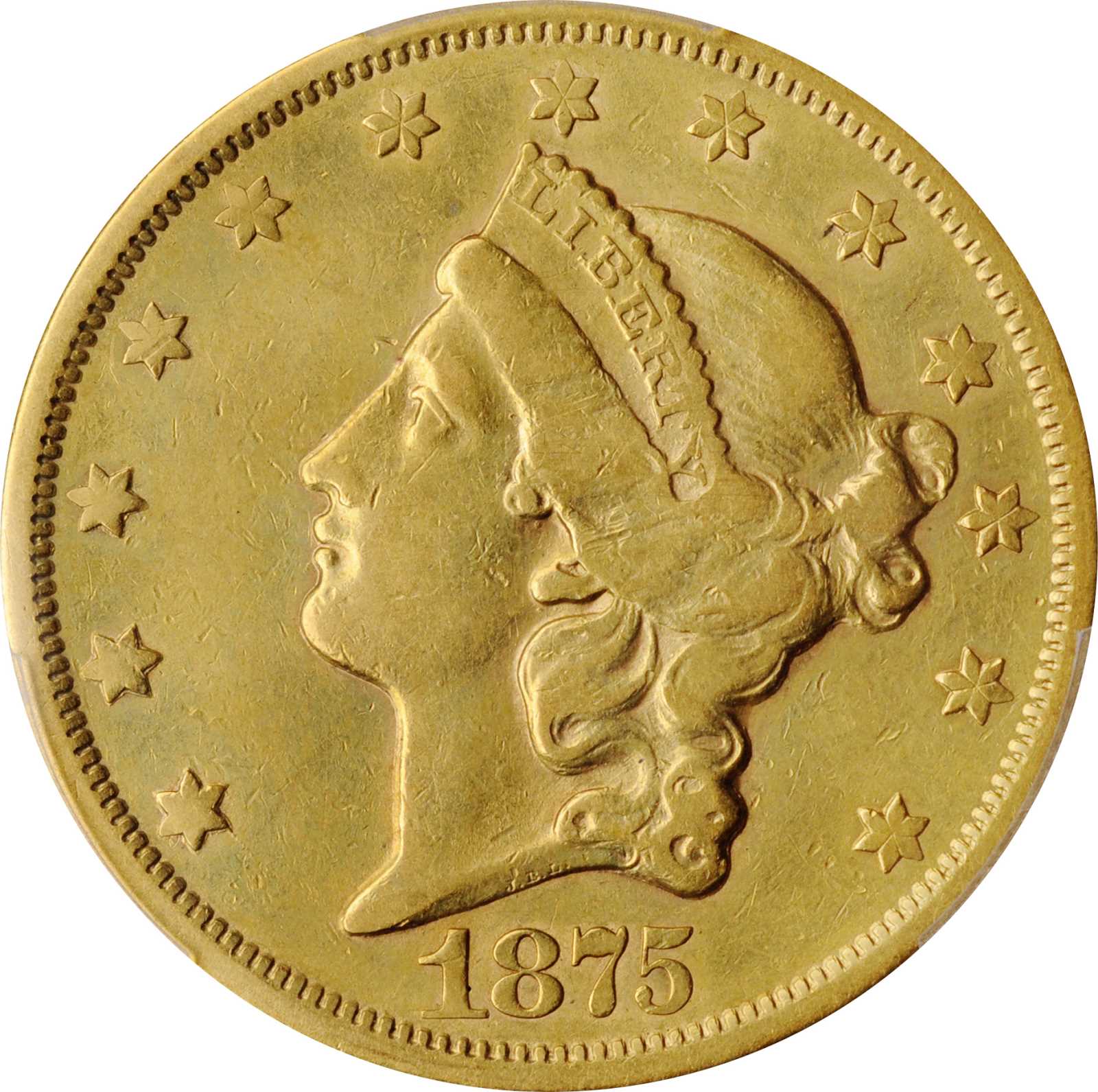 1875-S Liberty Head Double Eagle. EF-40 (PCGS).
