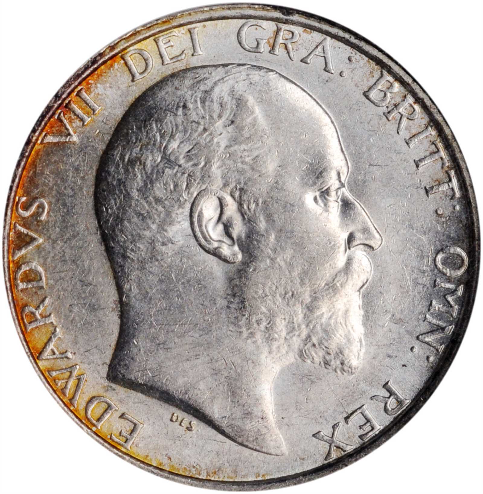 GREAT BRITAIN. Shilling, 1907. London Mint. NGC MS-62.
