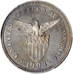 image for: PHILIPPINES. 5 Centavos, 1903. Philadelphia Mint. PCGS PROOF-64 Gold Shield.