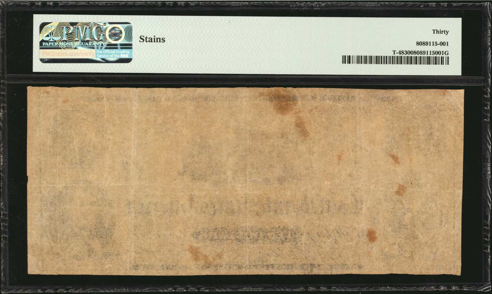 image for: T-48 (XX-3). Confederate Currency. 1862 $10. PMG Very Fine 30.