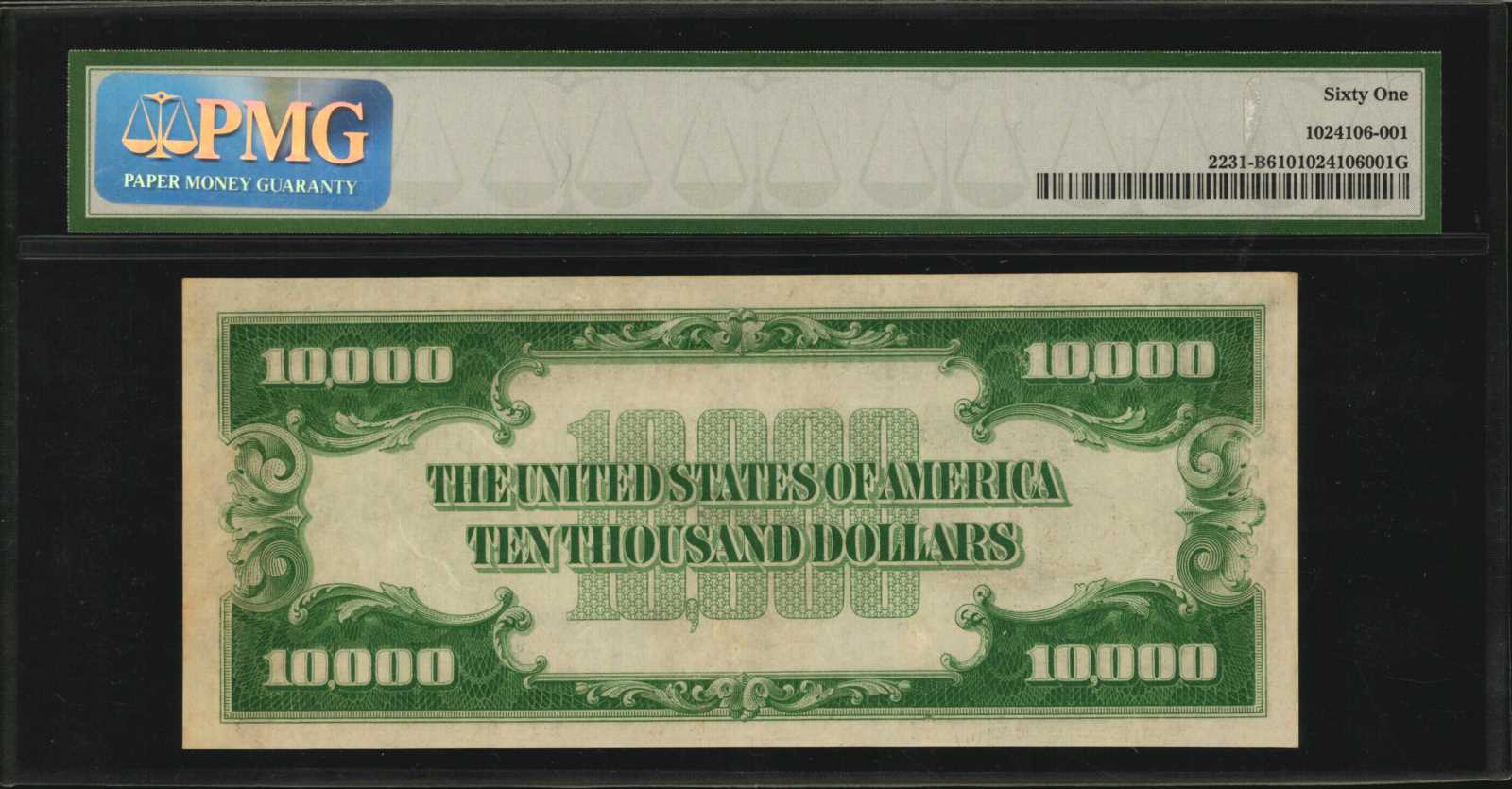 image for: Fr. 2231-B. 1934 $10,000 Federal Reserve Note. New York. PMG Uncirculated 61.