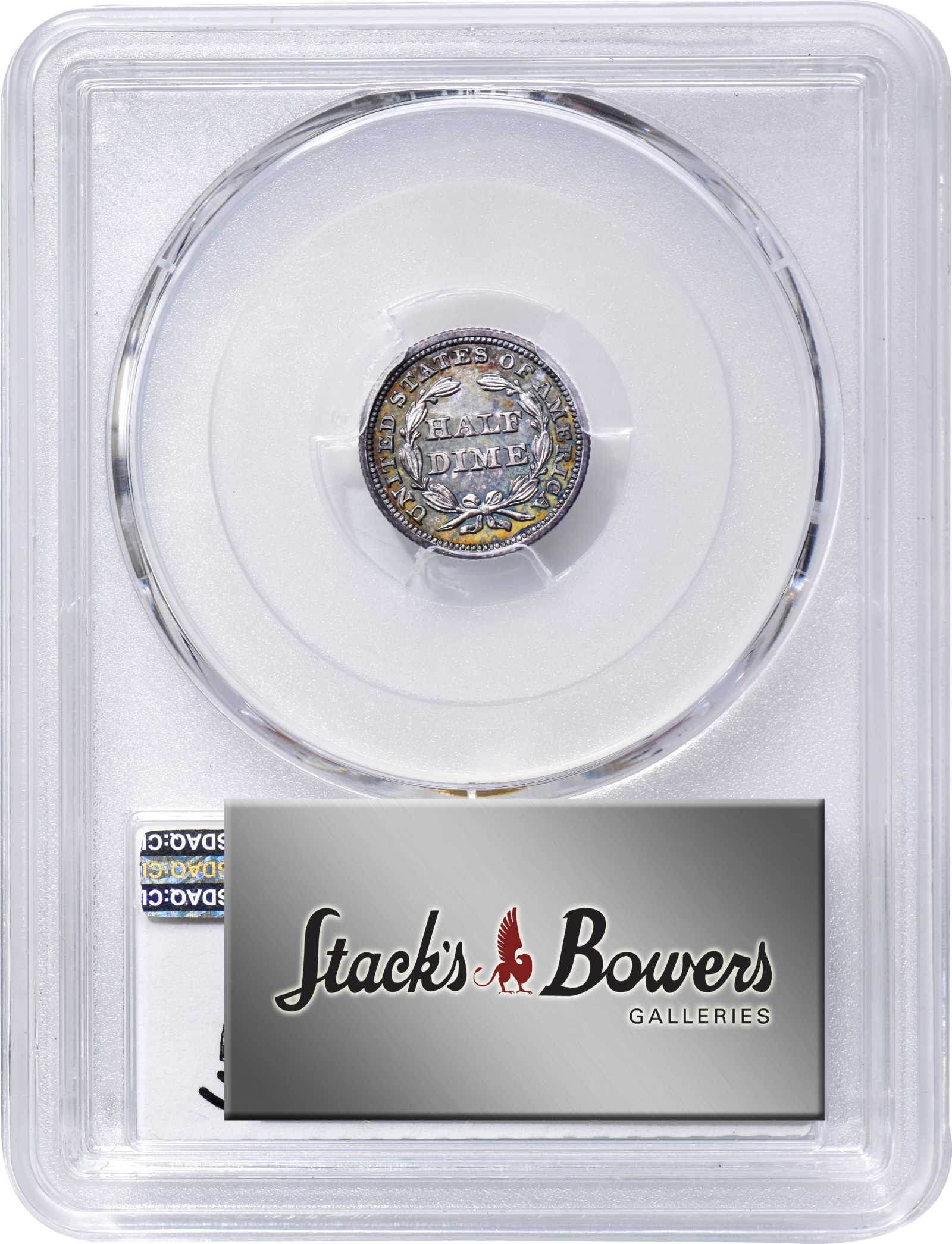 image for: 1846 Liberty Seated Half Dime. Proof-64 (PCGS).�CAC.