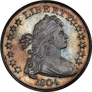 image for: 1804 Draped Bust Silver Dollar. Class I Original. BB-304. Proof-68 (PCGS).