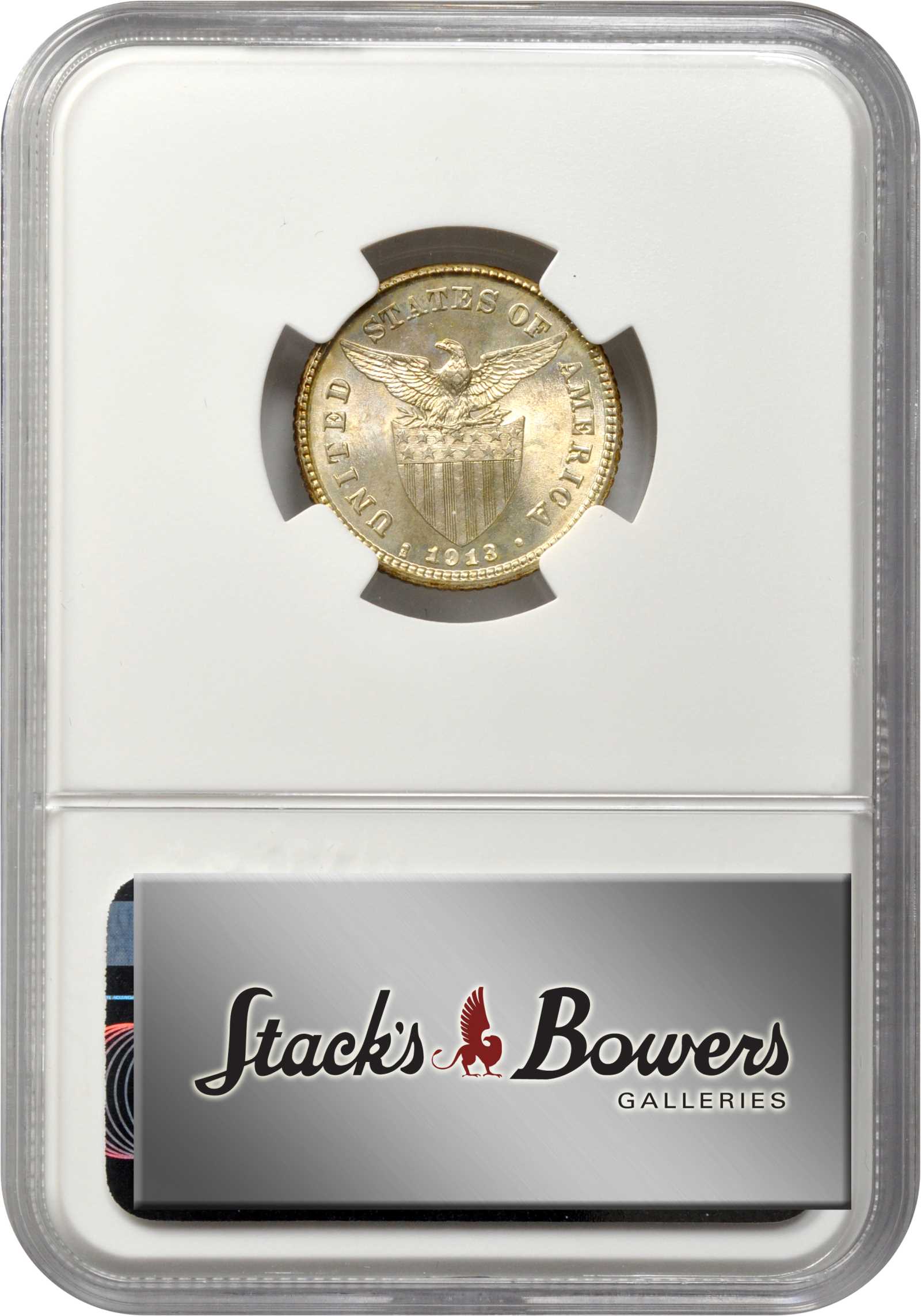 image for: PHILIPPINES. 20 Centavos, 1913-S. San Francisco Mint. NGC MS-65.