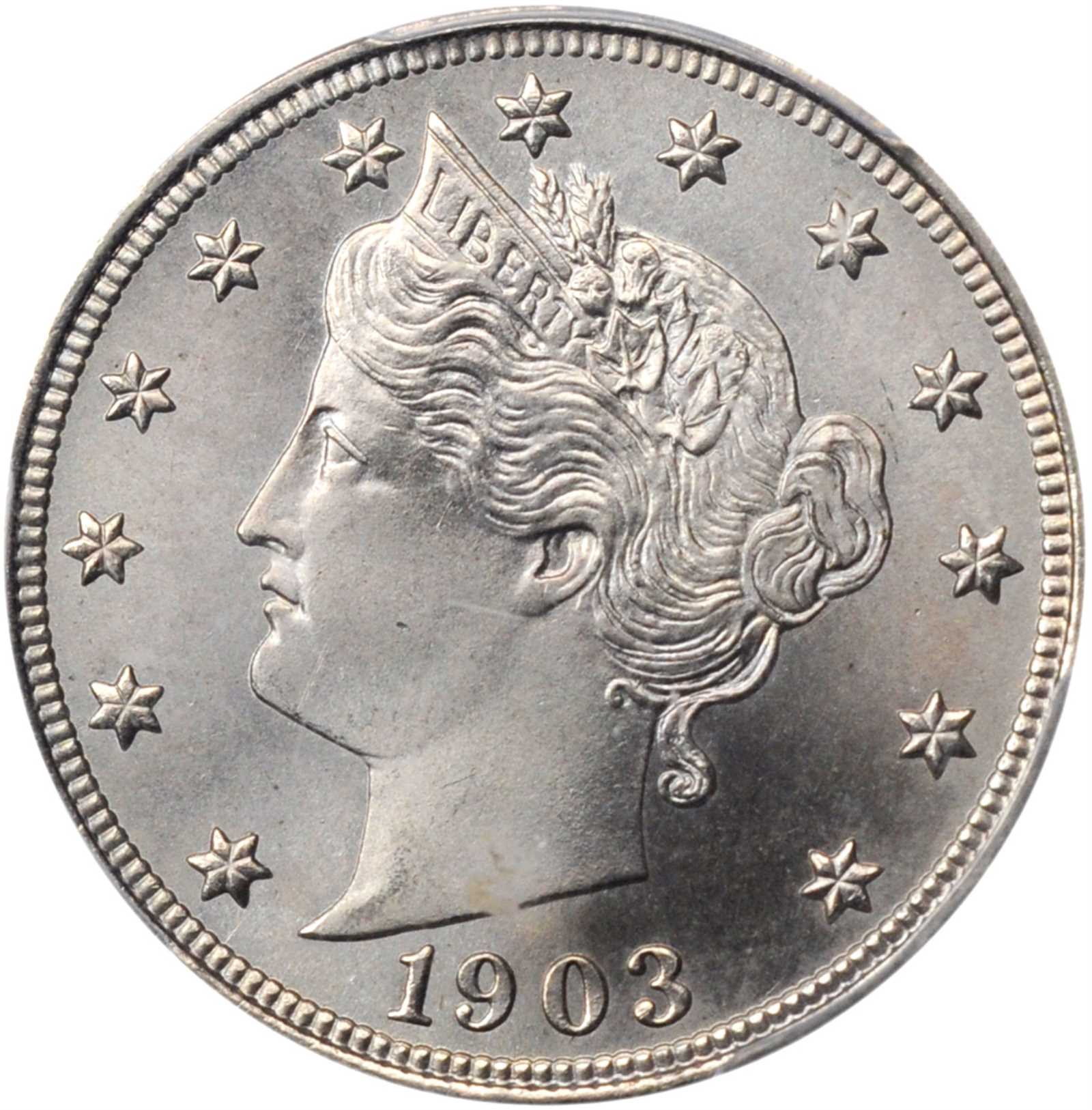 1903 Liberty Head Nickel. MS-67 (PCGS).