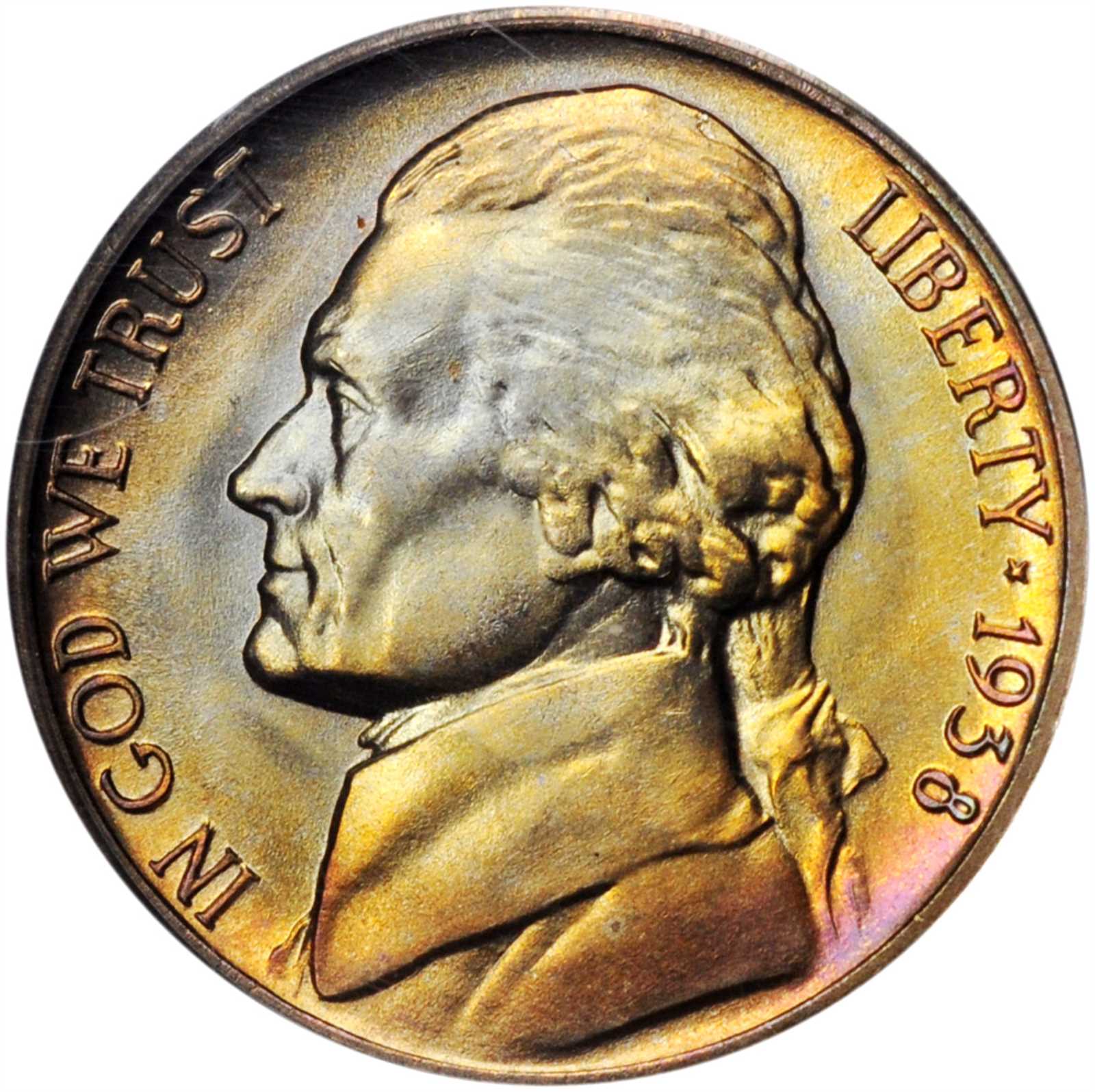 1938-D Jefferson Nickel. MS-68 (PCGS).