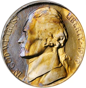 image for: 1950 Jefferson Nickel. Proof-67 Deep Cameo (PCGS).