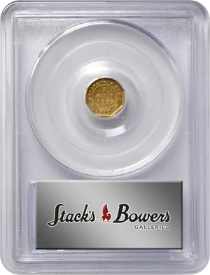 image for: 1853-DERI Octagonal $1. BG-522. Rarity-6+. Liberty Head. AU-53 (PCGS).