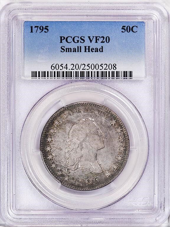 image for: 50C 1795 SMALL HEAD. PCGS VF20