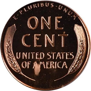 image for: 1C 1957 PCGS PR68 RD DCAM