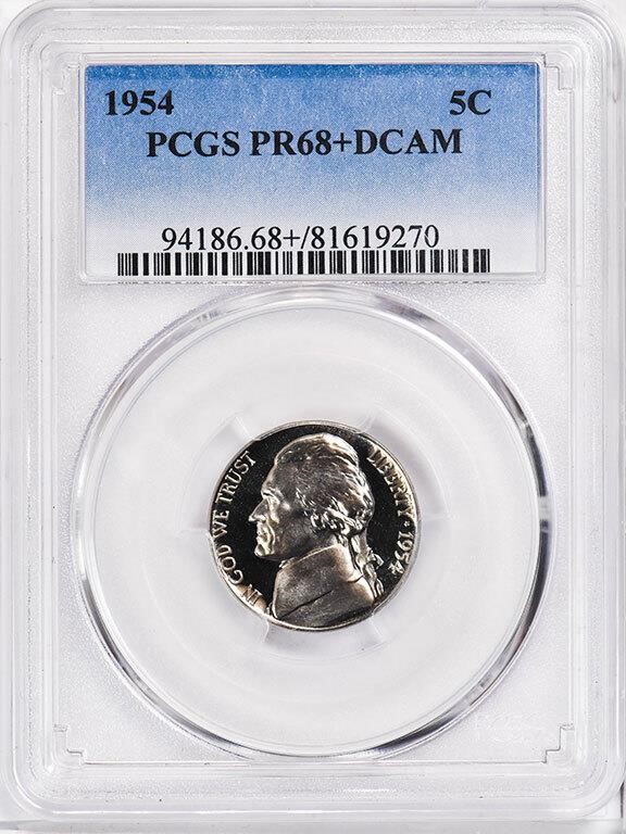 image for: 5C 1954 PCGS PR68+ DCAM