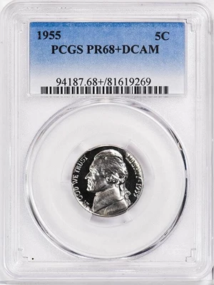 image for: 5C 1955 PCGS PR68+ DCAM