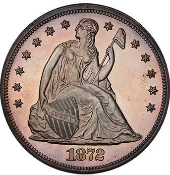 image for: $1 1872 PCGS PR64+ CAM CAC