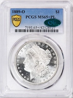 image for: $1 1889-O PCGS MS65+ PL CAC