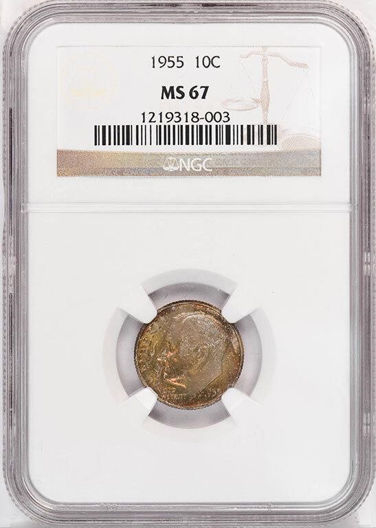10C 1955 NGC MS67