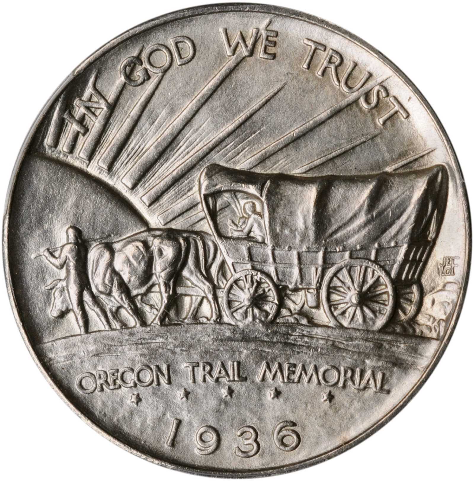 1936 Oregon Trail Memorial. Unc Details--Cleaned (PCGS).