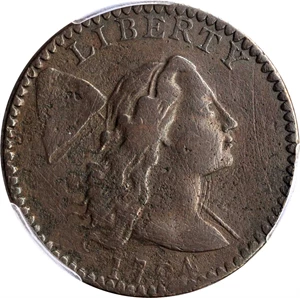 image for: 1794 Liberty Cap Cent. S-35. Rarity-5. Head of 1794. VF Details--Repaired (PCGS).