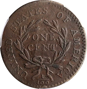 image for: 1794 Liberty Cap Cent. S-35. Rarity-5. Head of 1794. VF Details--Repaired (PCGS).