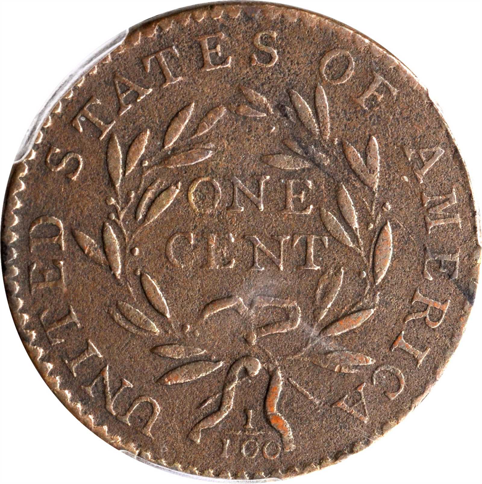 image for: 1794 Liberty Cap Cent. S-50. Rarity-5. Head of 1794. VF Details--Environmental Damage (PCGS).