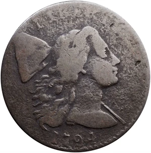 image for: 1794 Liberty Cap Cent. S-32. Rarity-2. Breen Die State I. Head of 1794. Very Good, Granular.