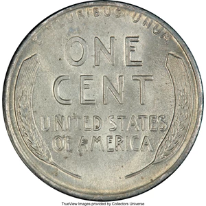 image for: 1944 1C Struck on a Zinc-Coated Steel Planchet MS64 PCGS....