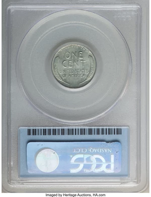 image for: 1944 1C Struck on a Zinc-Coated Steel Planchet MS64 PCGS....