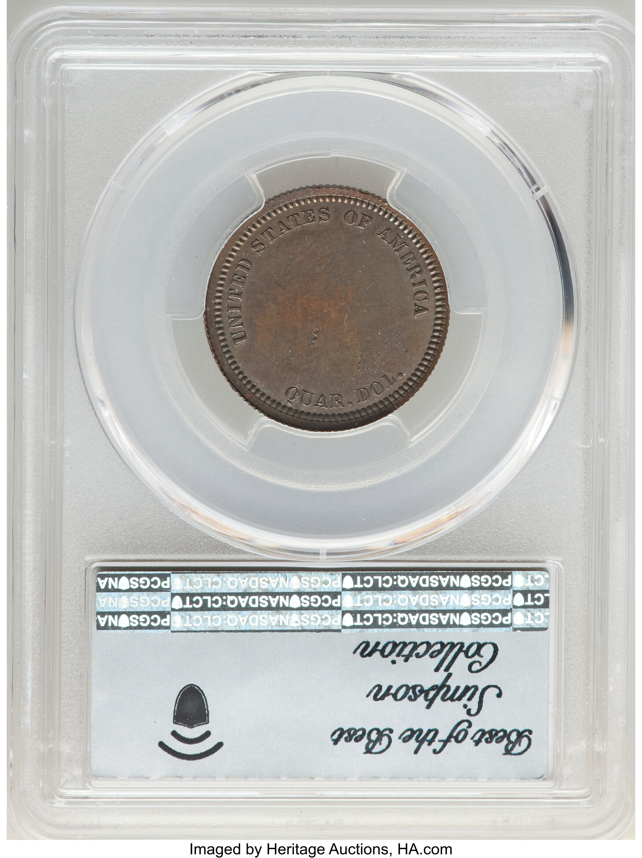 image for: 1857 P25C Quarter Dollar, Judd-188, Pollock-225, Low R.7, PR63 Brown PCGS....