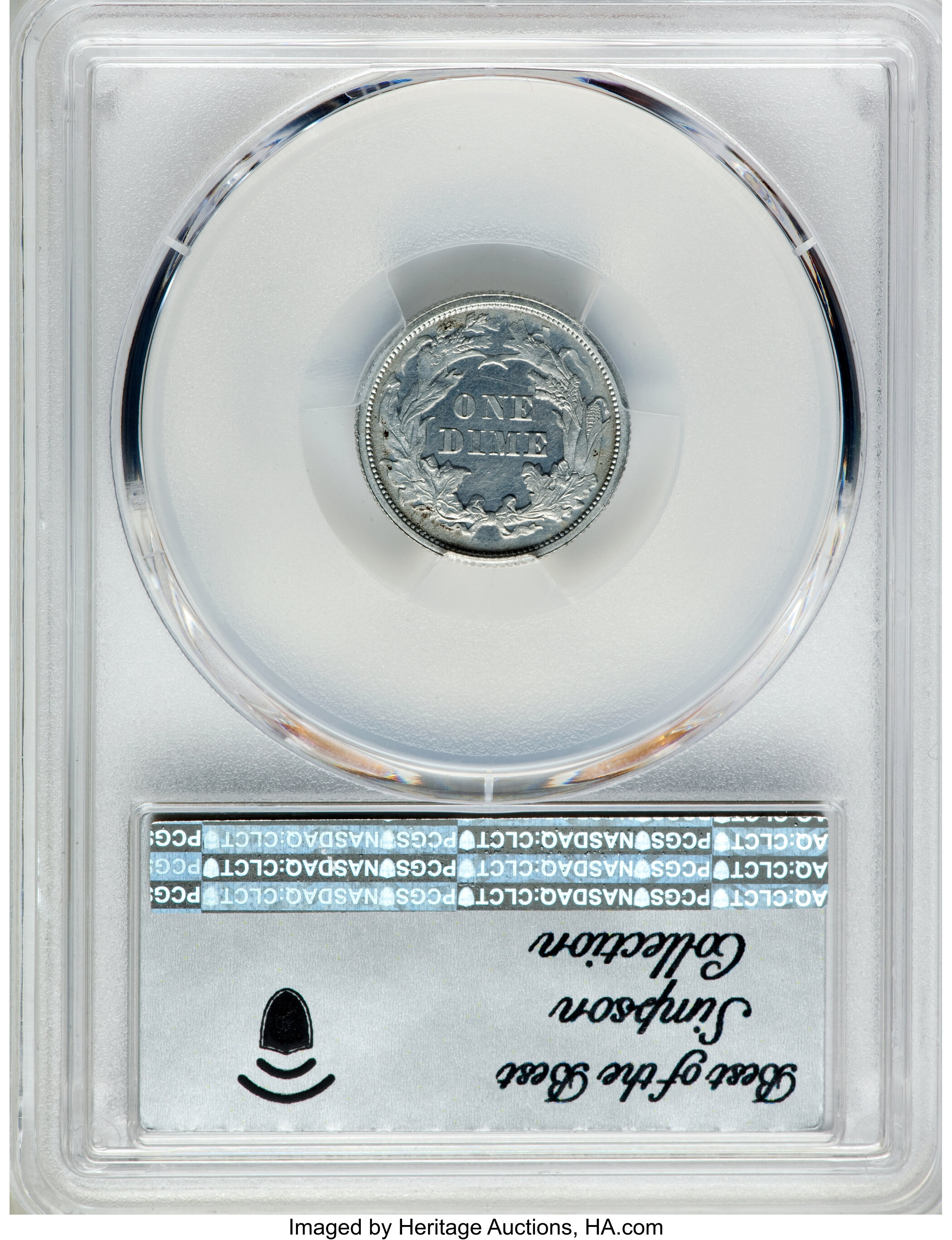 image for: 1863 10C Ten Cents, Judd-334, Pollock-406, High R.7, PR64 Cameo PCGS....