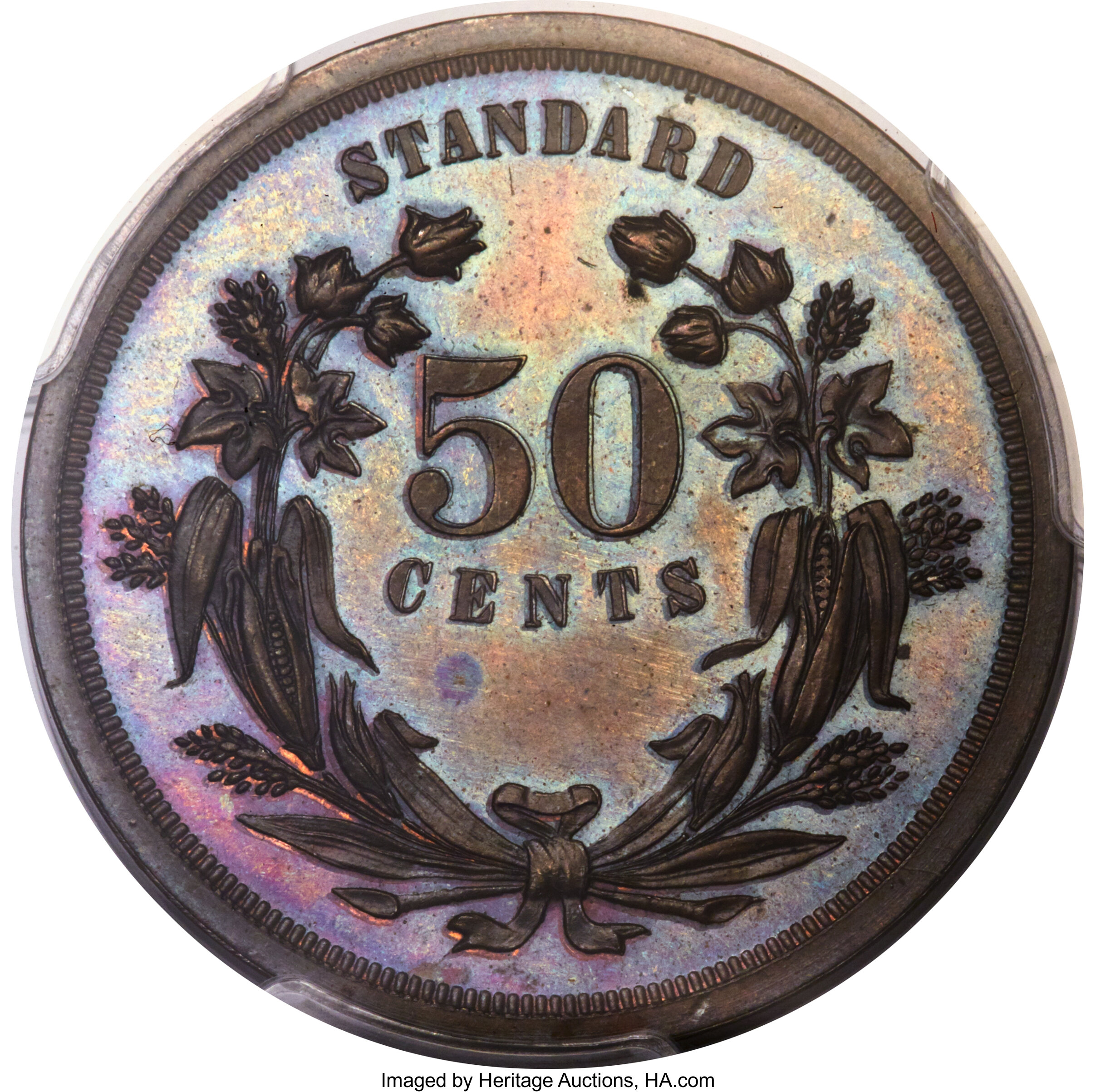 image for: 1870 50C Standard Silver Half Dollar, Judd-930, Pollock-1035, High R.7, PR65 Brown PCGS....