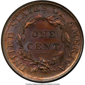 image for: 1813 1C S-292, B-2, R.2, MS63 Brown PCGS....