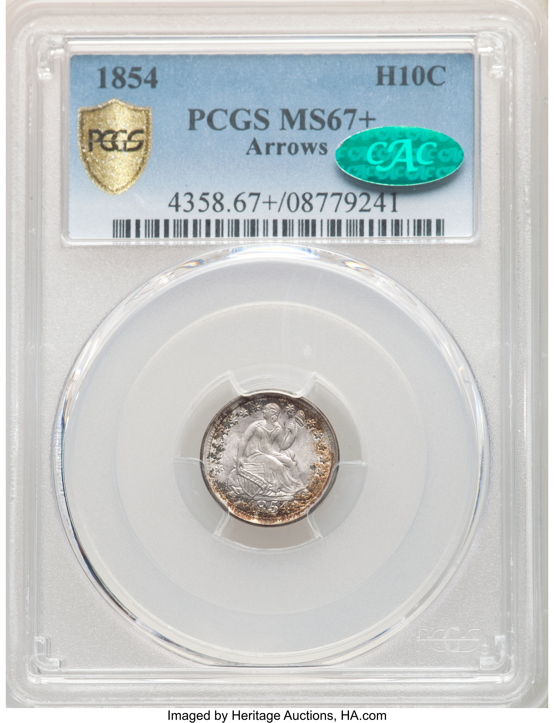 1854 H10c Arrows MS67 thumbnail 5