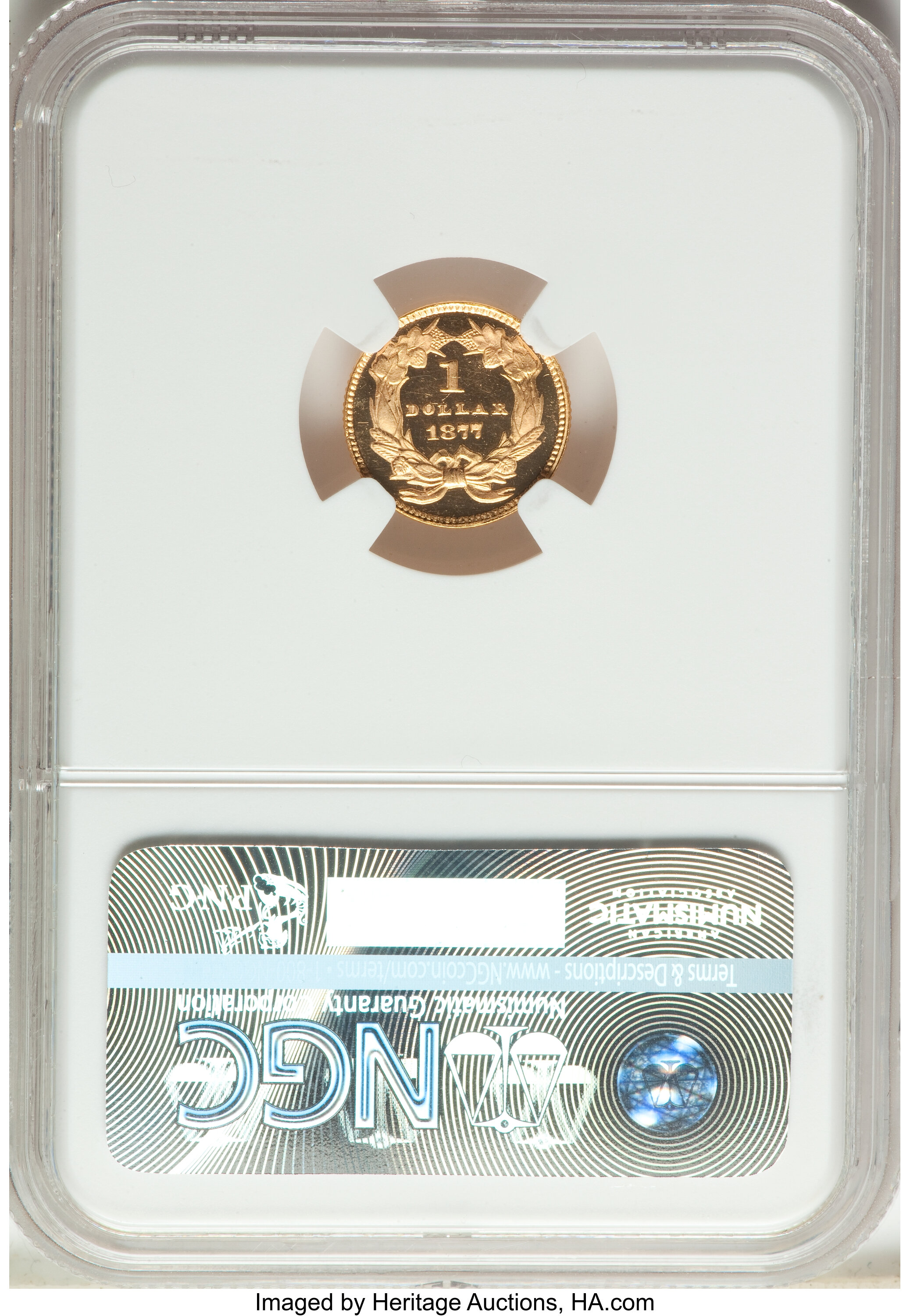 image for: 1877 G$1 PR66★  Ultra Cameo NGC. JD-2, R.7....