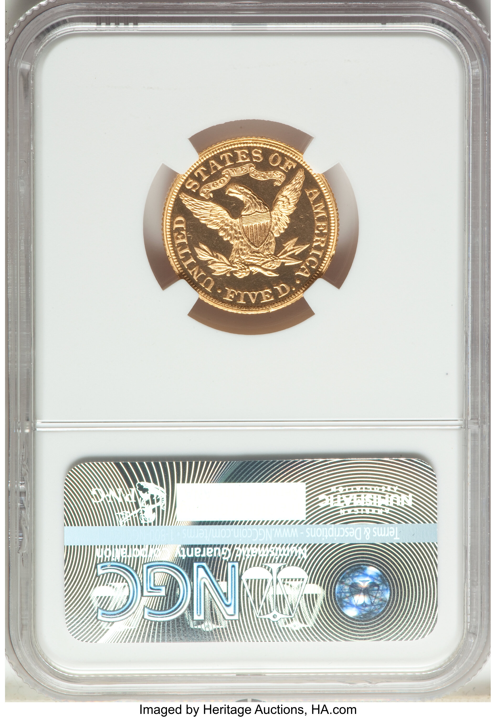 image for: 1881 $5 PR66 Cameo NGC. JD-1, R.6....