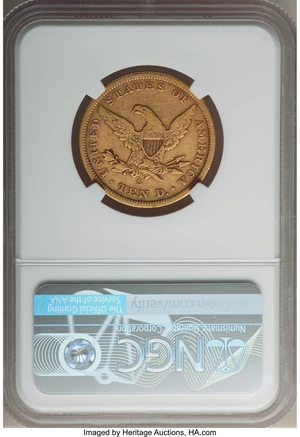 image for: 1864-S $10 VF35 NGC. CAC....
