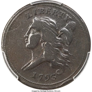 image for: 1793 1/2 C C-4, B-4, Low R.3, VF25 PCGS....