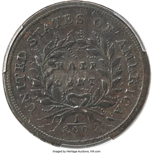 image for: 1793 1/2 C C-4, B-4, Low R.3, VF25 PCGS....
