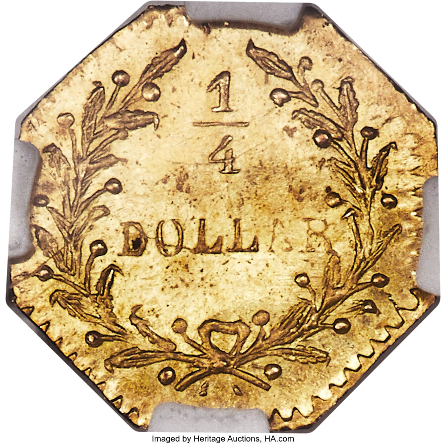 image for: 1868 25C Indian Octagonal 25 Cents, BG-799R, R.7, MS67 NGC....