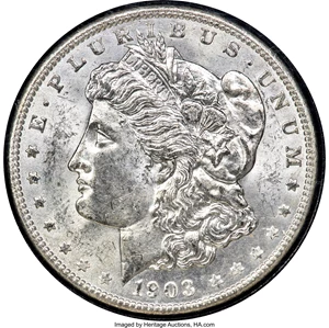 image for: 1903-O $1 GSA MS63 NGC....