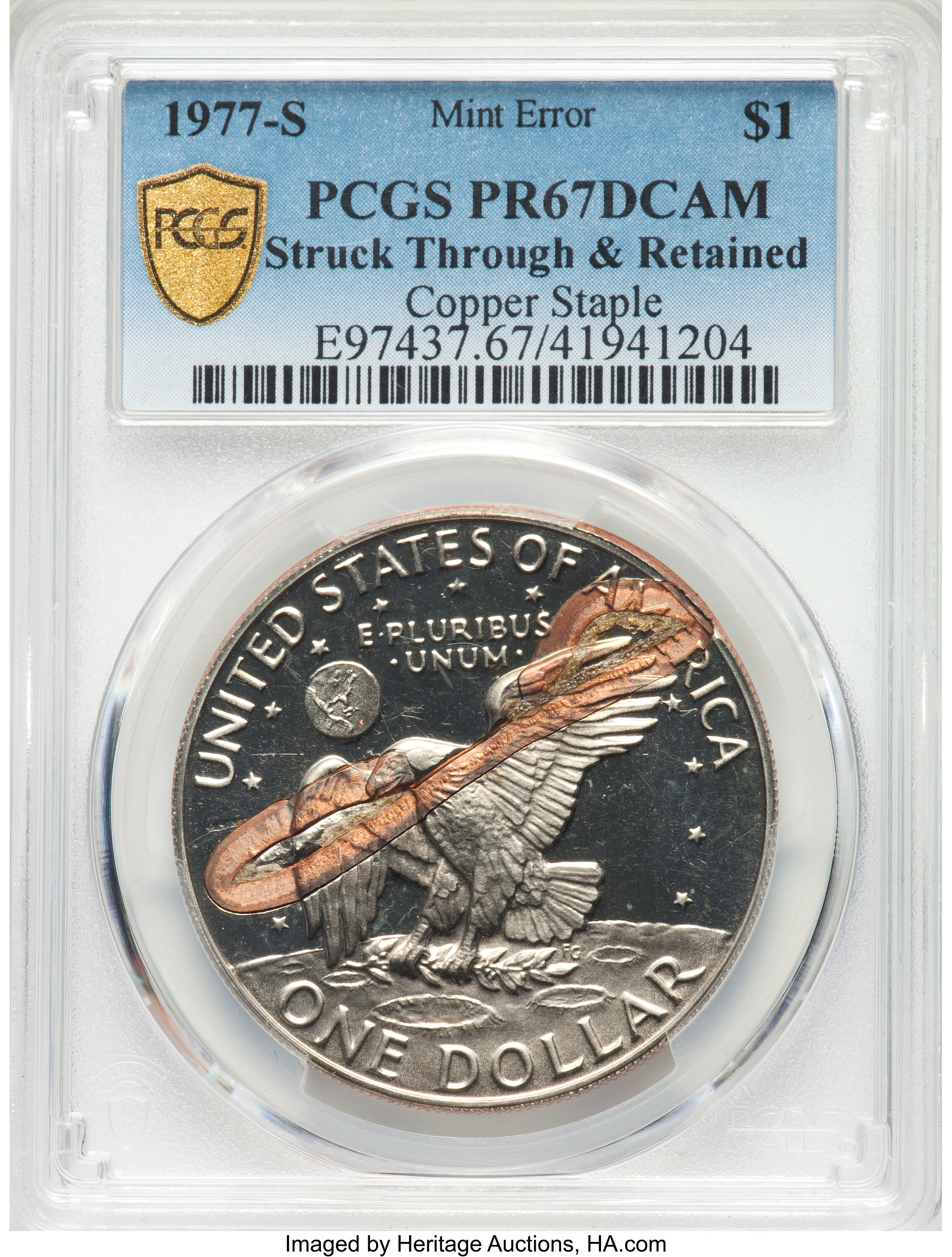 1977-S $1  Clad PR DCAM AU53 DCAM thumbnail 12