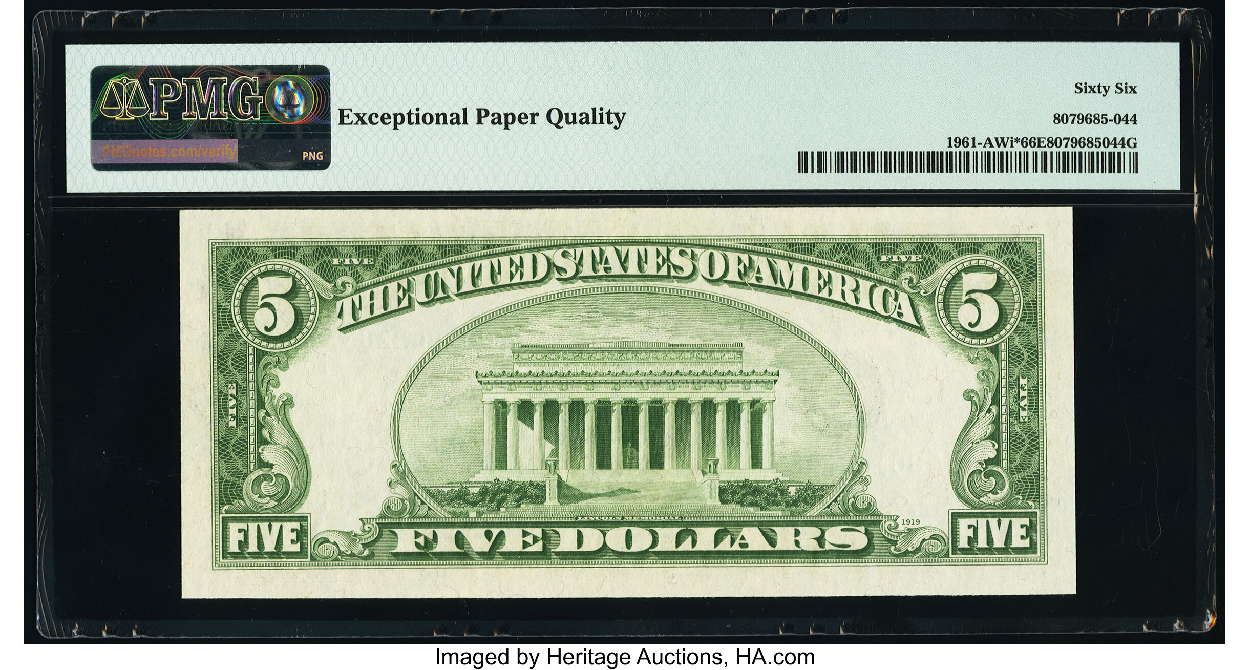 image for: Fr. 1961-A* $5 1950 Wide I Federal Reserve Star Note. PMG Gem Uncirculated 66 EPQ....