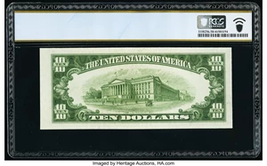 image for: Fr. 2010-D $10 1950 Narrow Federal Reserve Note. PCGS Banknote Choice AU 58....