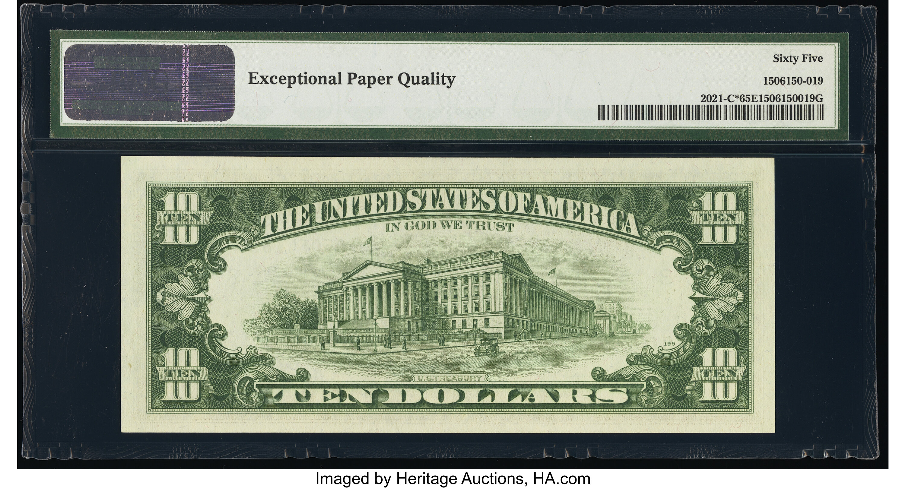 image for: Fr. 2021-C* $10 1969C Federal Reserve Star Note. PMG Gem Uncirculated 65 EPQ....